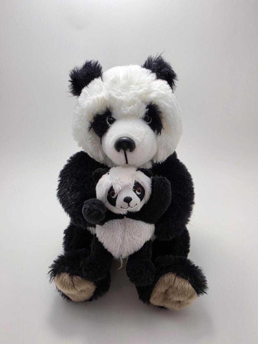 Panda Passage Calgary Zoo Panda Plush Holding Baby Panda (10 inch)